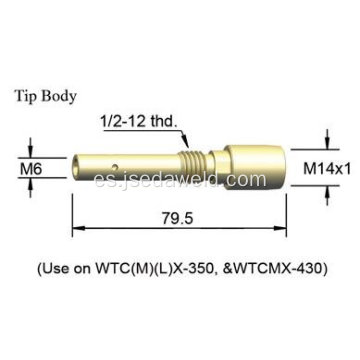 OTC 350A punta titular U4167G03